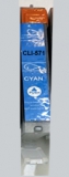Tintenpatrone komplatibel zu Canon CLI581CY - cyan 11,7ml statt 8,3ml.